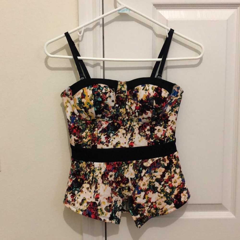 Patterned blouse.